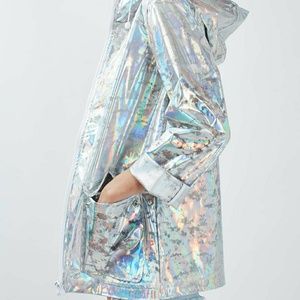 ISO- HOLOGRAPHIC TOPSHOP COAT